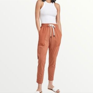 Bassike Double Jersey Contrast  Tapered Pants Organic Cotton Size XS